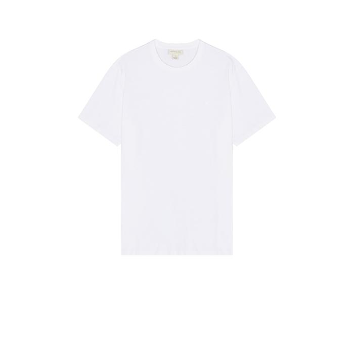 カルバンクライン Calvin Klein 【 Smooth Cotton Monogram Logo T-Shirt Men Brilliant White 】 スムース ロゴ Tシャツ メンズファッション トップス Tシャツ カットソー メンズ 白色 ホワイト