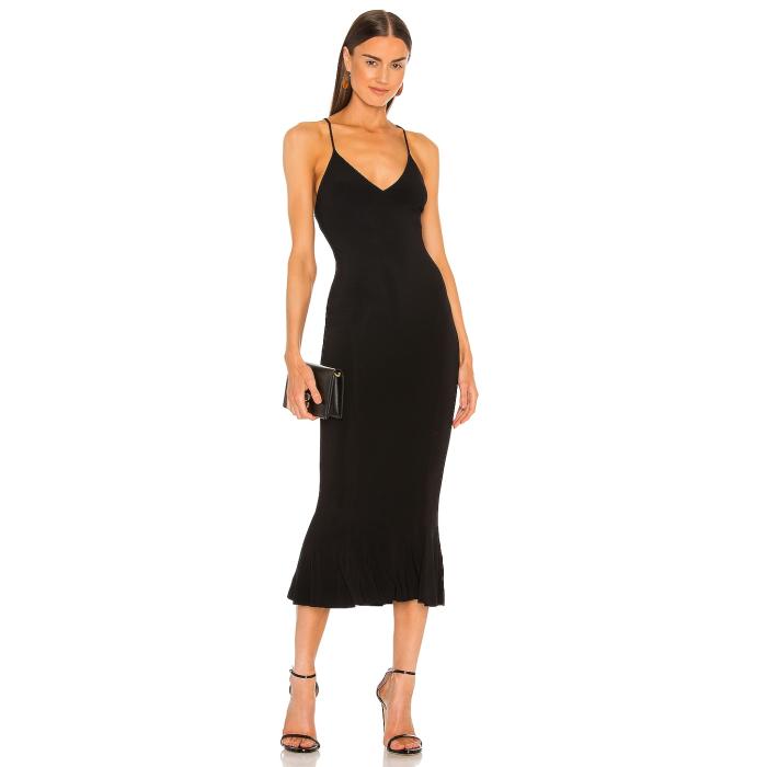 Norma Kamali 【 X Revolve Slip Fishtail Dress Women Black 】 ドレス レディースファッション ドレス レディース 黒色 ブラック