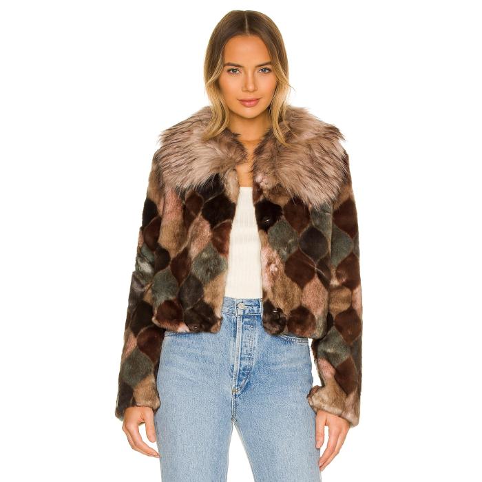 Unreal Fur 【 Casablanca Faux Fur Jacket Women Spices 】 Jacket ジャケット レディースファッション コート ジャケット レディース