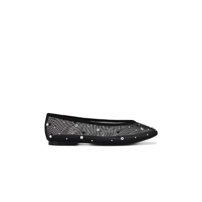 好ましいアメリカン Good American 【 Crystal Flat Women Black001 】 レディース