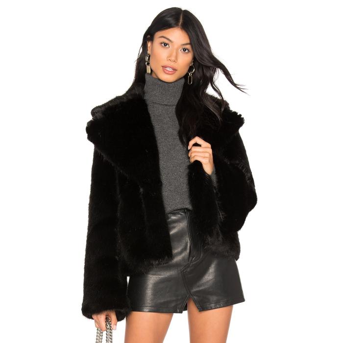Unreal Fur 【 Madam Butterfly Faux Fur Jacket Women Jet Black 】 Jacket ジャケット レディース 黒色 ブラック｜スニケス