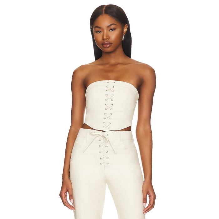 Afrm 【 Alden Top Women Ivory 】 レディースファッション トップス ベアトップ チューブトップ レディース アイボリー