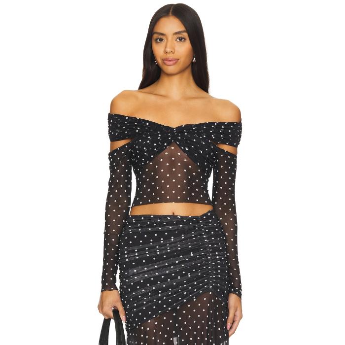 Afrm 【 Wilson Top Women Noir Dot 】 ウィルソン レディースファッション トップス その他 レディース
