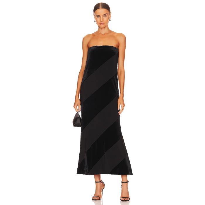 Norma Kamali 【 Spiral Strapless Dress Women Black 】 ドレス レディース 黒色 ブラック|スニケス