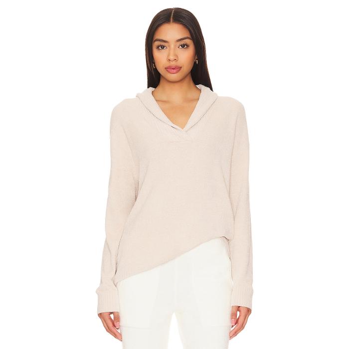 Barefoot Dreams 【 Cozychic Ultra Lite Ribbed Shawl Pullover Women Stone 】 ultra ウルトラ ライト レディースファッション トップス ニット セーター その他 レディース