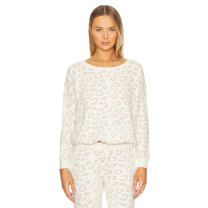 Barefoot Dreams 【 Cozychic Ultra Lite Slouchy Pullover Women Cream & Stone 】 ultra ウルトラ ライト レディースファッション トップス ニット セーター その他 レディース クリーム