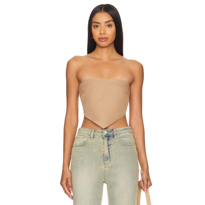 Afrm 【 Pandora Top Women Washed Walnut 】 レディースファッション トップス その他 レディース