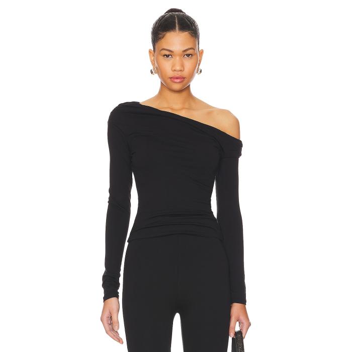 Afrm 【 Bria Essential Top Women Noir 】 レディースファッション トップス その他 レディース