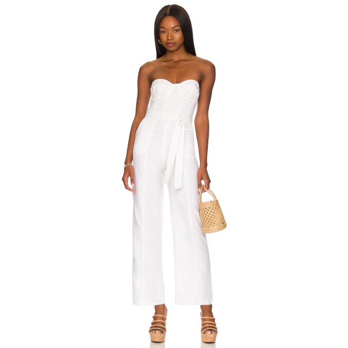 Lovers And Friends 【 Steph Jumpsuit Women White 】 ジャンプスーツ レディースファッション その他 レディース 白色 ホワイト