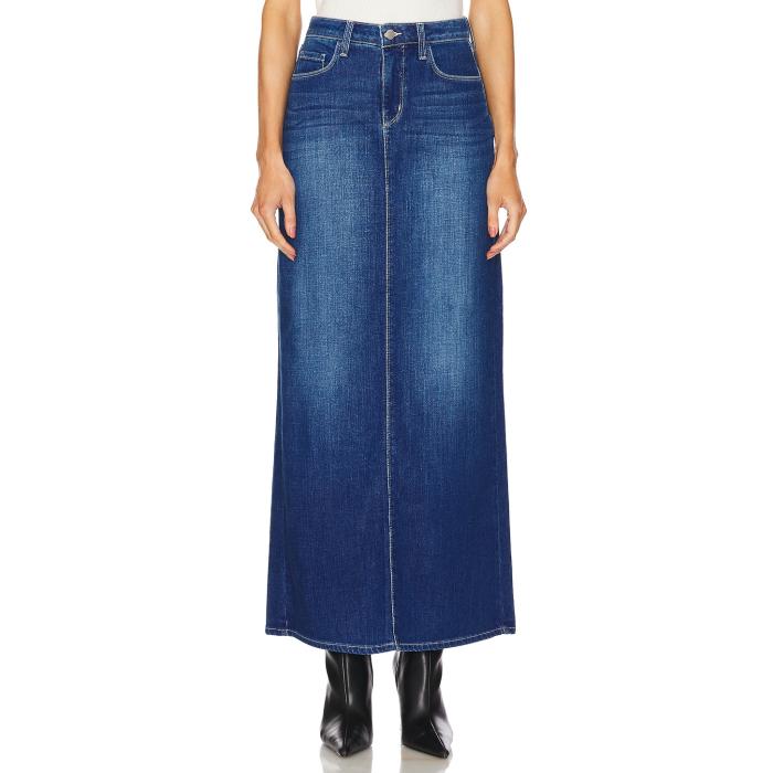 L'agence 【 Miriam Denim Maxi Skirt Women Apollo 】 デニム レディースファッション ボトムス スカート レディース
