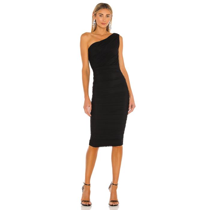 Nookie 【 X Revolve Inspire One Shoulder Midi Dress Women Black 】 ドレス レディースファッション ドレス レディース 黒色 ブラック