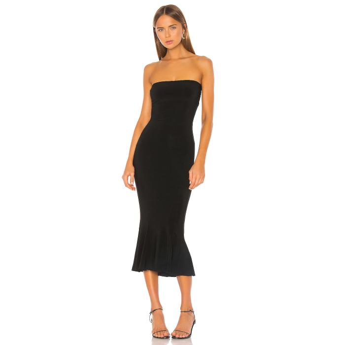 Norma Kamali 【 Strapless Fishtail Dress Women Black 】 ドレス レディースファッション ドレス レディース 黒色 ブラック