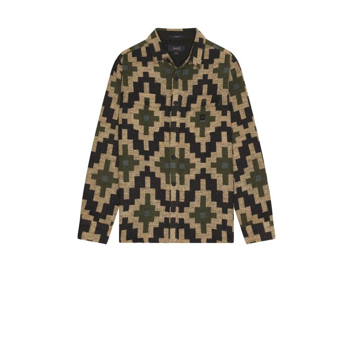 Roark 【 Nordsman Overshirt Men Olive 】 メンズファッション トップス カジュアルシャツ メンズ olive オリーブ