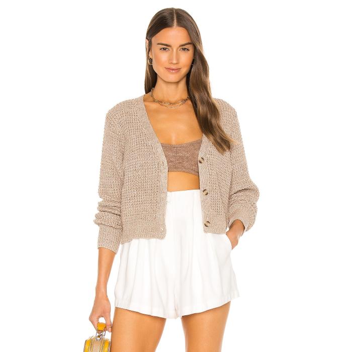John \u0026 Jenn By Line 【 Miles Cardigan Women Taupe 】 ジレー レディース