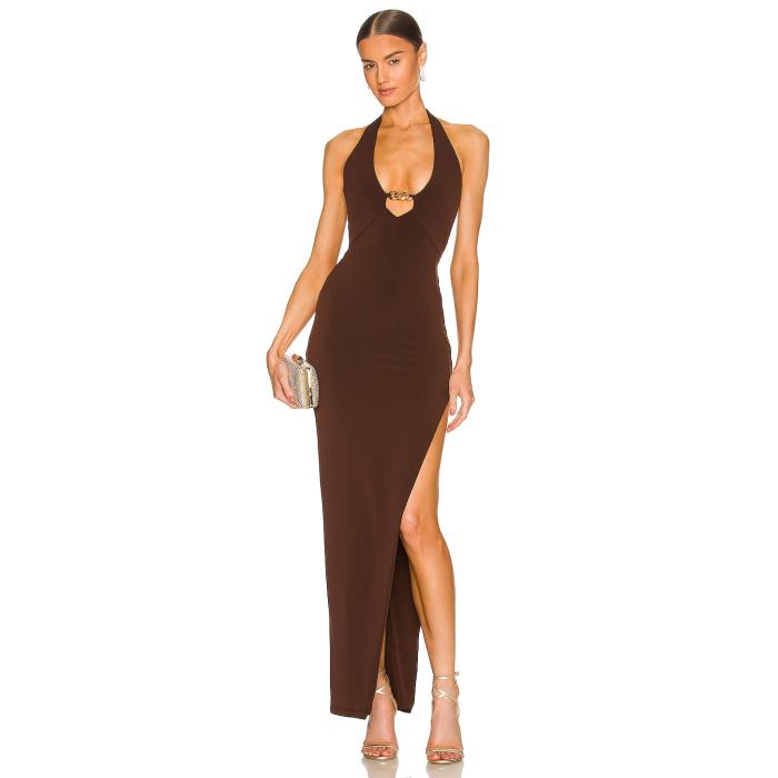 Nookie 【 Alyssa Chain Gown Women Chocolate 】 レディースファッション ドレス レディース
