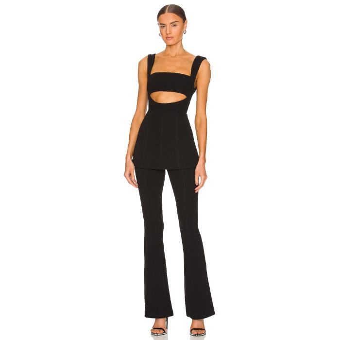 Misha 【 Costanza Jumpsuit Women Black 】 飛び降りる背広 レディース 黒いこと 黒いこと