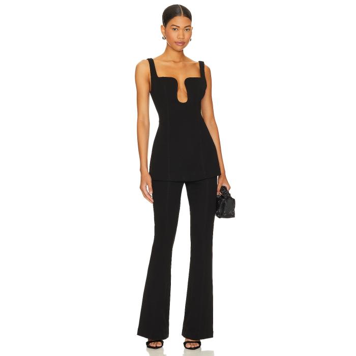 Misha 【 Belva Jumpsuit Women Black 】 飛び降りる背広 レディース 黒いこと 黒いこと