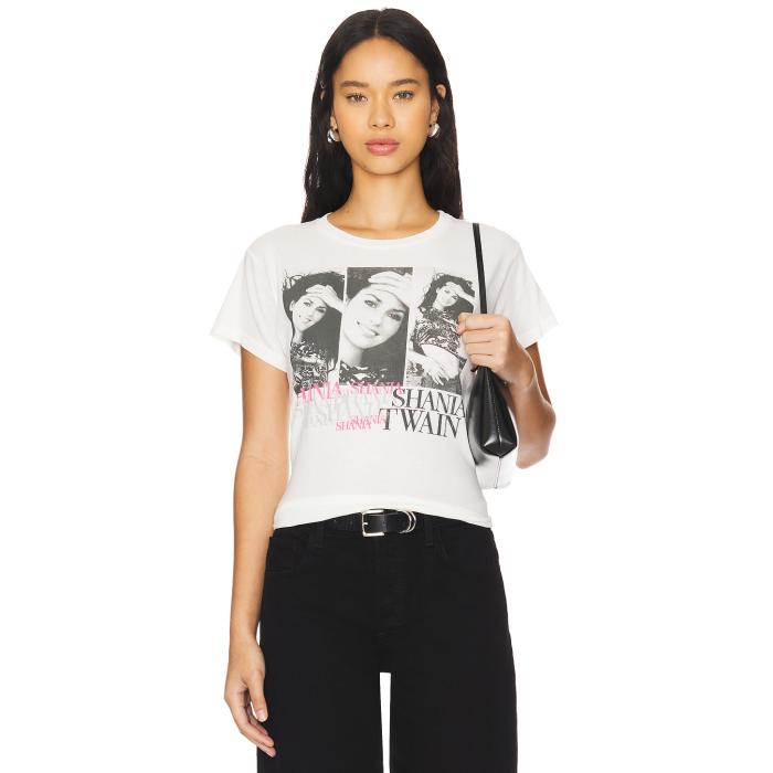 Daydreamer 【 Shania Twain Repeated Solo Tee Shirt Women Vintage White 】 Tシャツ レディースファッション トップス Tシャツ カットソー レディース vintage ビンテージ・ヴィンテージ 白色 ホワイト
