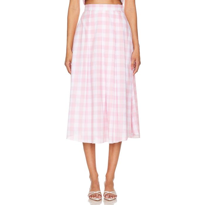 Azeeza 【 Sheridan Skirt Women Tea Pink Gingham 】 レディースファッション ボトムス スカート レディース pink ピンク
