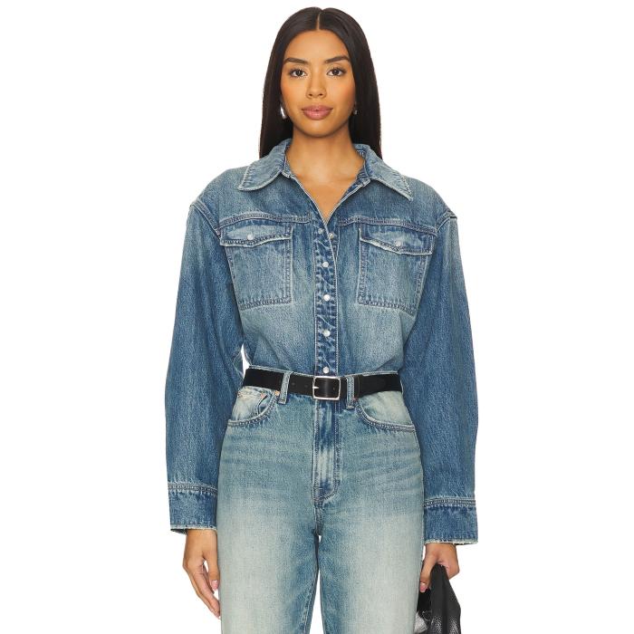 Grlfrnd 【 Michaela Denim Shirt Women Jackson 】 デニム レディースファッション トップス その他 レディース 23,680円