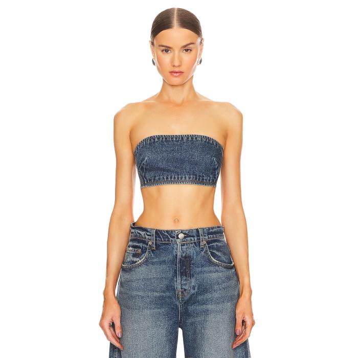 Grlfrnd 【 Lilah Denim Tube Top Women Austin 】 デニム レディースファッション トップス その他 レディース オースティン