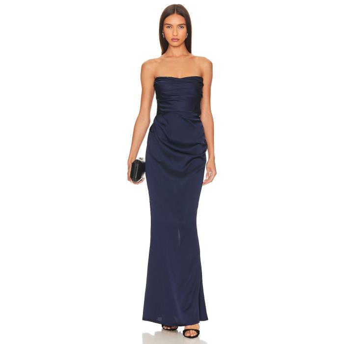 Nookie 【 Emelie Strapless Gown Women Navy 】 レディース 紺色 ネイビー|スニケス