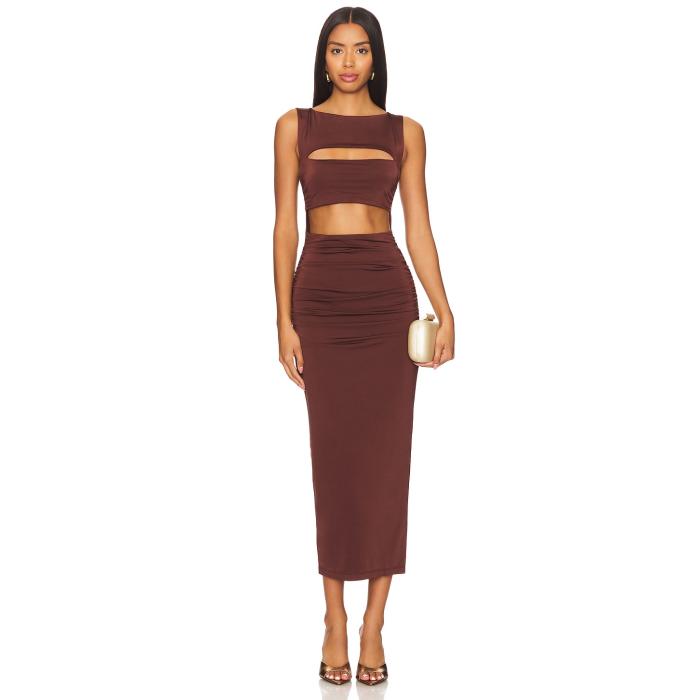 Nookie 【 Enigma Midi Dress Women Chocolate 】 ドレス レディースファッション ドレス レディース 51,300円