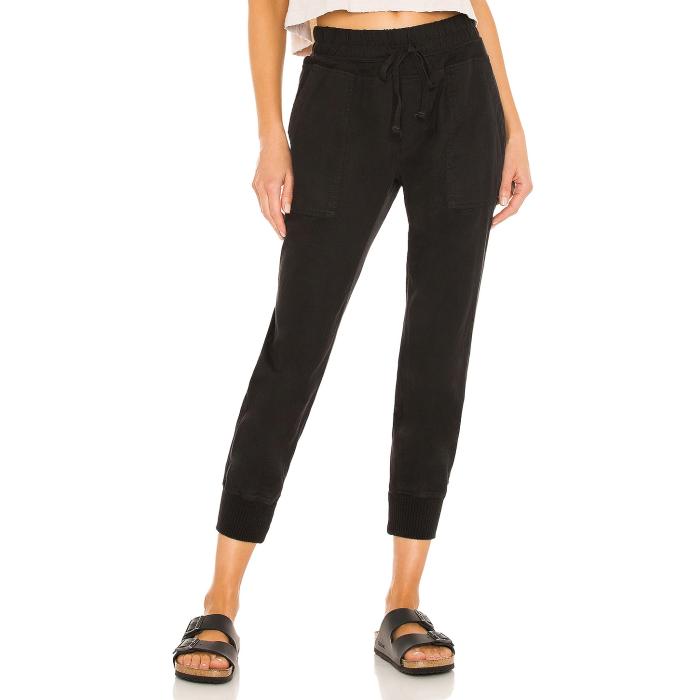 ジェームス パース James Perse 【 Contrast Sweatpant Women Black 】 レディース 黒色 ブラック