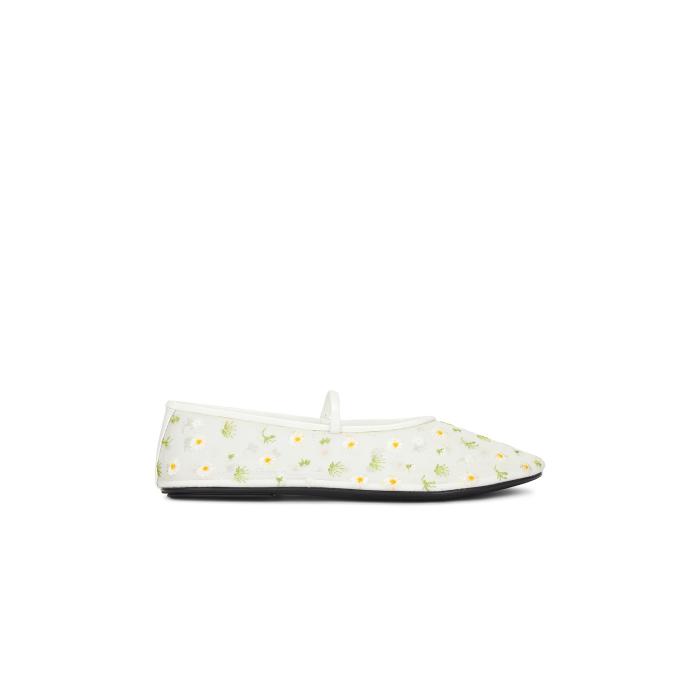 ジェフリーキャンベル Jeffrey Campbell 【 Dancer Emb Flat Women White Daisies 】 靴 レディース靴 その他 レディース 白色 ホワイト