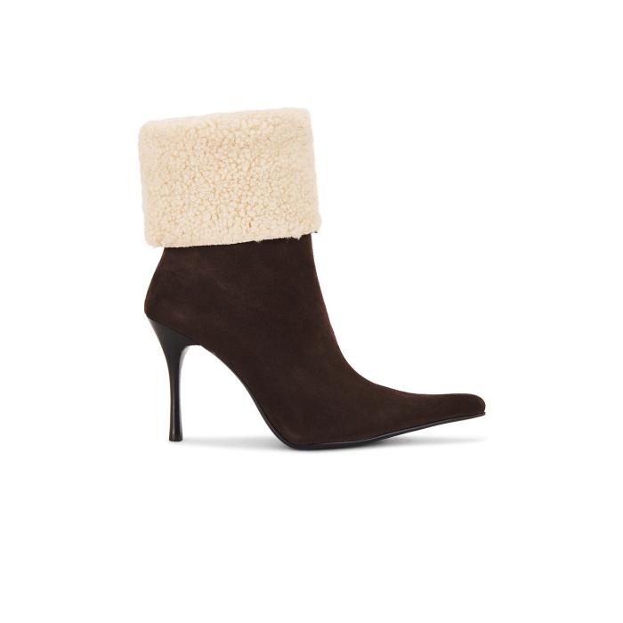 ジェフリーキャンベル Jeffrey Campbell 【 Burr Boot Women Brown Suede Combo 】 ブーツ レディース 赤銅色 赤銅色 スエード・スウェード