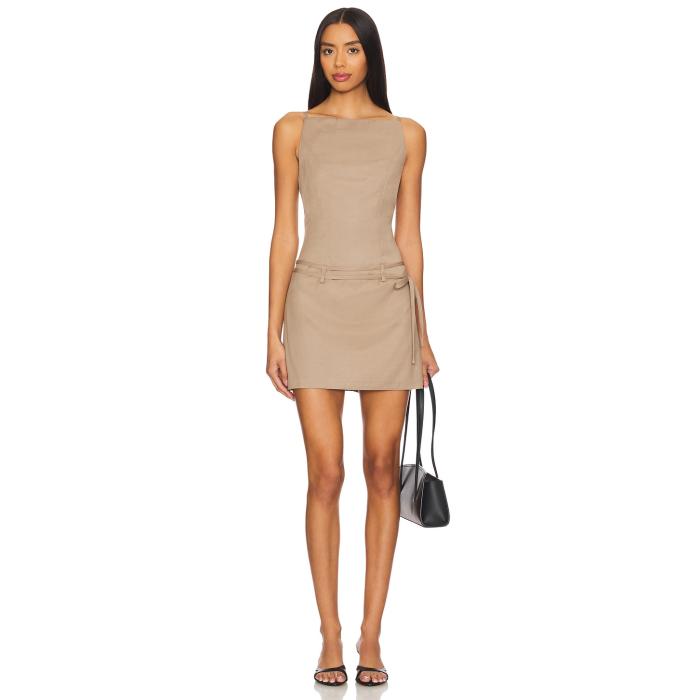 Sovere 【 Alert Mini Dress Women Taupe 】 ドレス レディースファッション ドレス レディース
