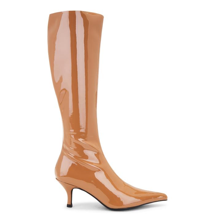 ジェフリーキャンベル Jeffrey Campbell 【 Distant-Hi Boot Women Tan Patent 】 ブーツ レディース 専売特許