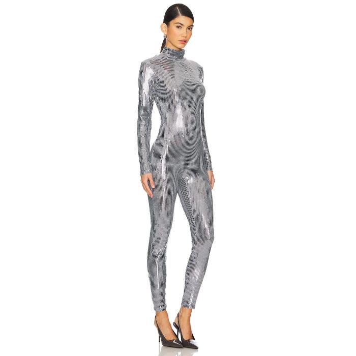 Shoreditch Ski Club 【 Disco Jumpsuit Women Gunmetal Grey 】 飛び降りる背広 レディース 薄墨色 薄墨色