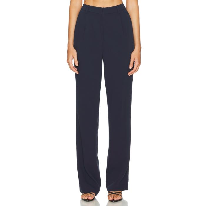 好ましいアメリカン Good American 【 Column Trouser Women New Navy002 】 レディース