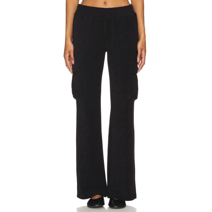 グッドアメリカン Good American 【 Terry Cargo Pant Women Black001 】 カーゴ パンツ レディース|スニケス
