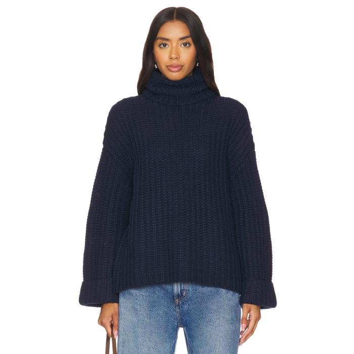 525 【 Vida Sweater Women Dark Blue 】 トレーナー レディースファッション トップス ニット セーター セーター レディース 青色 ブルー