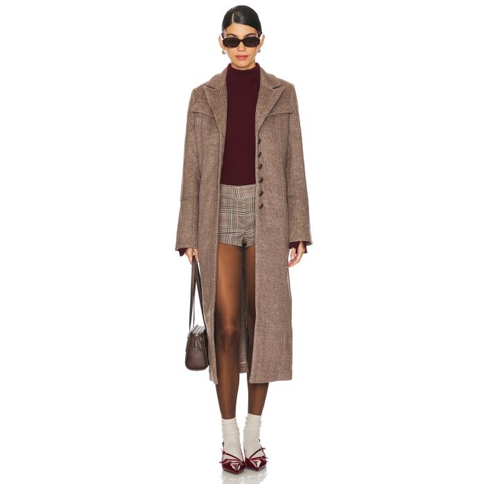 ペイジ Paige 【 Lucrezia Coat Women Rye Brown Multi 】 レディースファッション コート ジャケット レディース 茶色 ブラウン