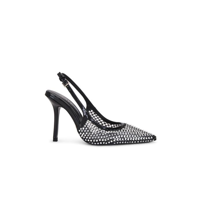 Raye 【 Roma Slingback Women Black Mesh Diamante 】 ローマ 靴 レディース靴 その他 レディース 黒色 ブラック