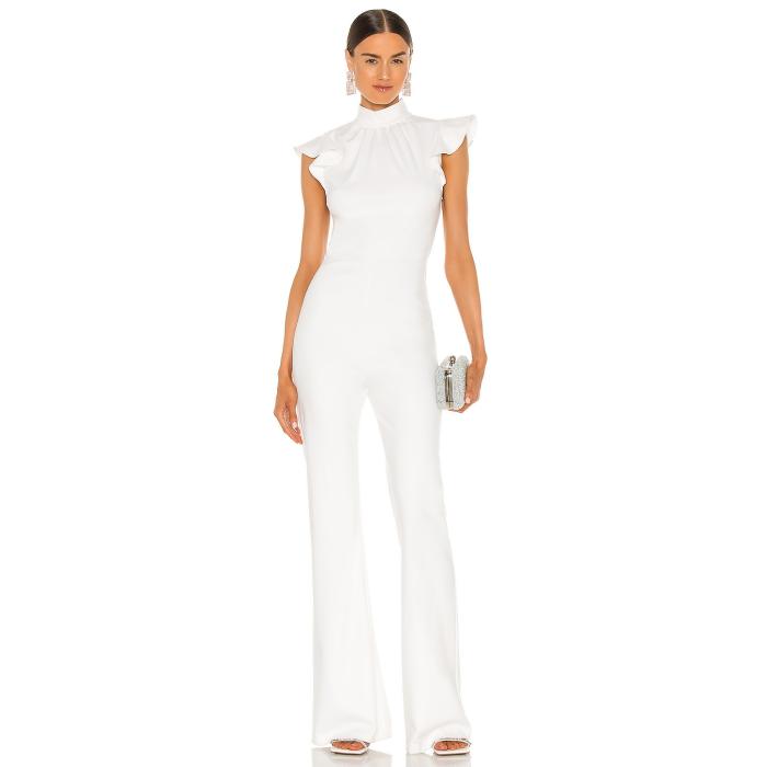 アマンダアプリチャード Amanda Uprichard 【 X Revolve Davina Jumpsuit Women Optic White 】 ジャンプスーツ レディース 白色 ホワイト｜スニケス