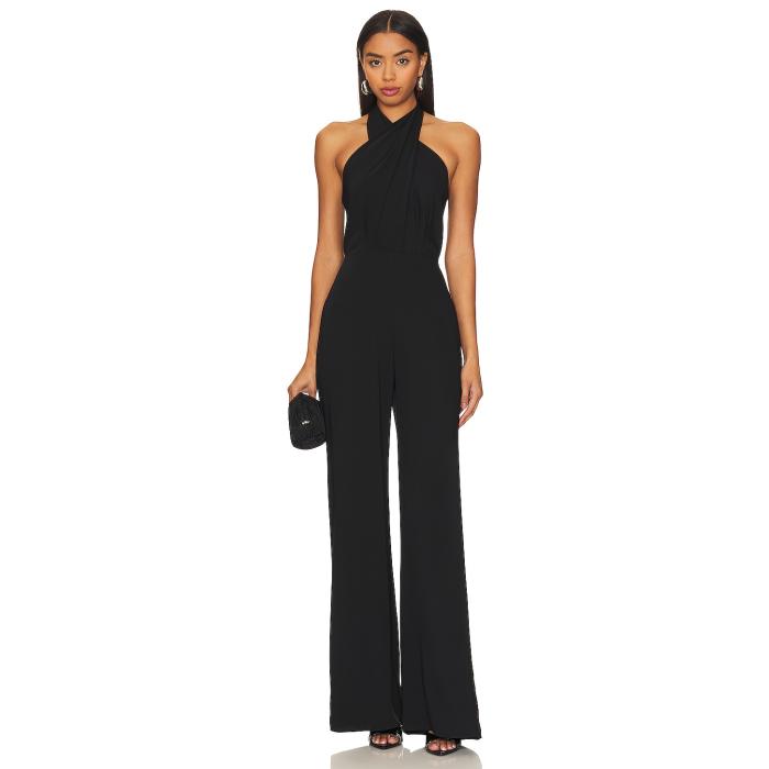 アマンダアプリチャード Amanda Uprichard 【 Mezcal Jumpsuit Women Black 】 飛び降りる背広 レディース 黒いこと 黒いこと