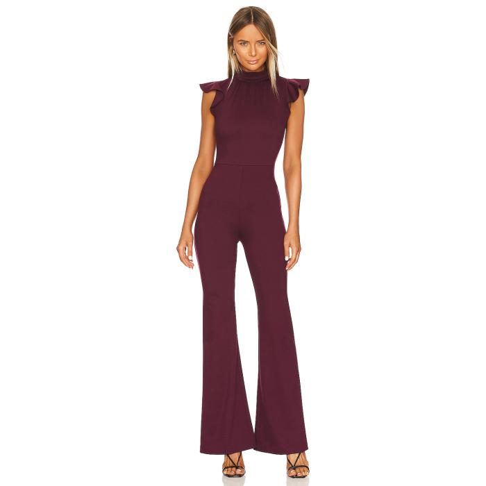 アマンダアプリチャード Amanda Uprichard 【 X Revolve Davina Jumpsuit Women Merlot 】 飛び降りる背広 レディース