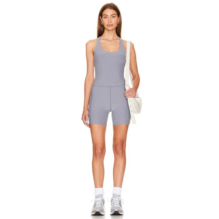 ビヨンドヨガ Beyond Yoga 【 Spacedye Get Up And Go Romper Women Cloud Grey 】 ロンパース レディースファッション その他 レディース 灰色 グレー