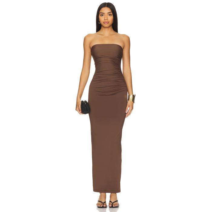 Nakedvice 【 The Evelyn Dress Women Chocolate Brown 】 ドレス レディースファッション ドレス レディース 茶色 ブラウン