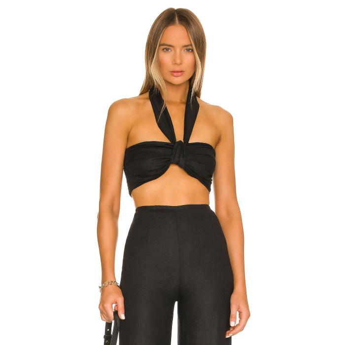 フェイスフルザブランド Faithfull The Brand 【 Refaeli Top Women Black 】 レディースファッション トップス その他 レディース 黒色 ブラック