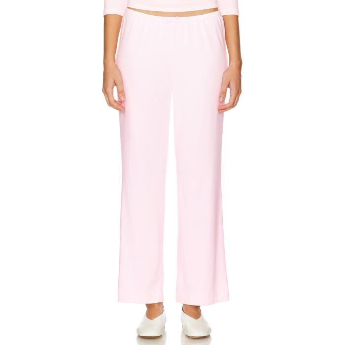 Donni. 【 X Revolve The Baby Rib Scallop Pant Women Ballerina 】 パンツ レディースファッション ボトムス パンツ レディース バレリーナ