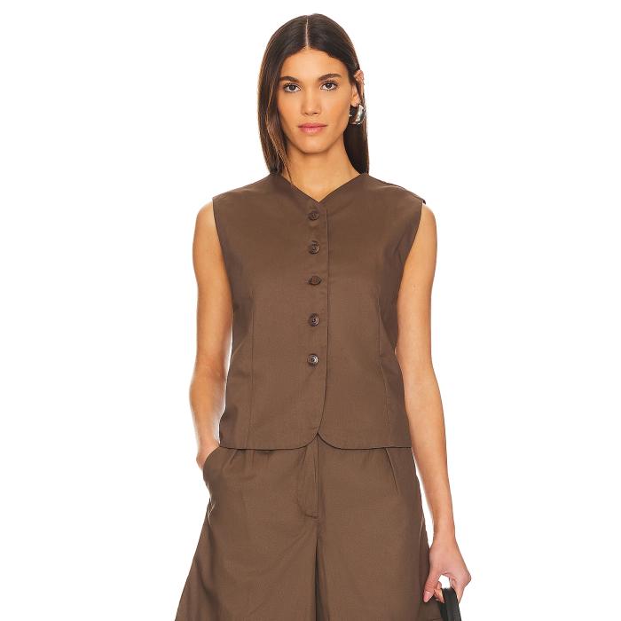 フェイスフルザブランド Faithfull The Brand 【 Delfina Vest Women Cedar 】 ベスト レディース|スニケス