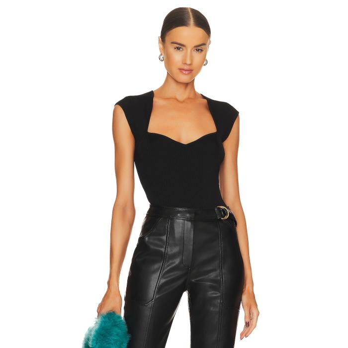 Simkhai 【 Barbara Sweetheart Bodysuit Women Black 】 ボディースーツ レディース 黒色 ブラック