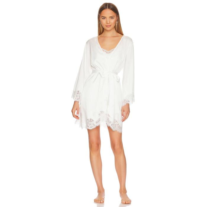 Homebodii 【 Sian Short Lace Robe Women White 】 レディース 白いこと 白いこと