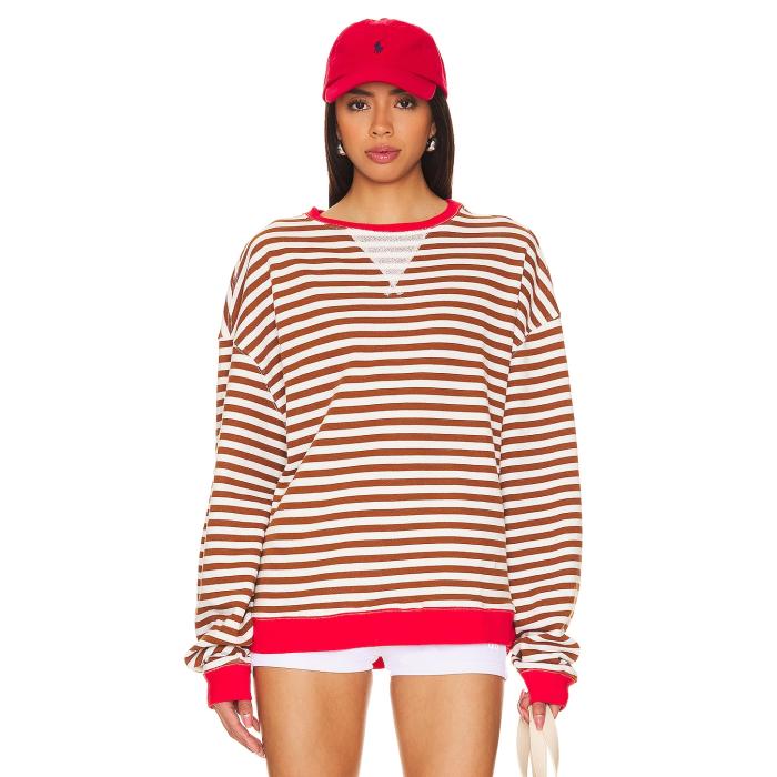 フリーピープル Free People 【 X We The Free Classic Striped Crew Women Coffee Combo 】 フリー クラシック クルー レディース|スニケス