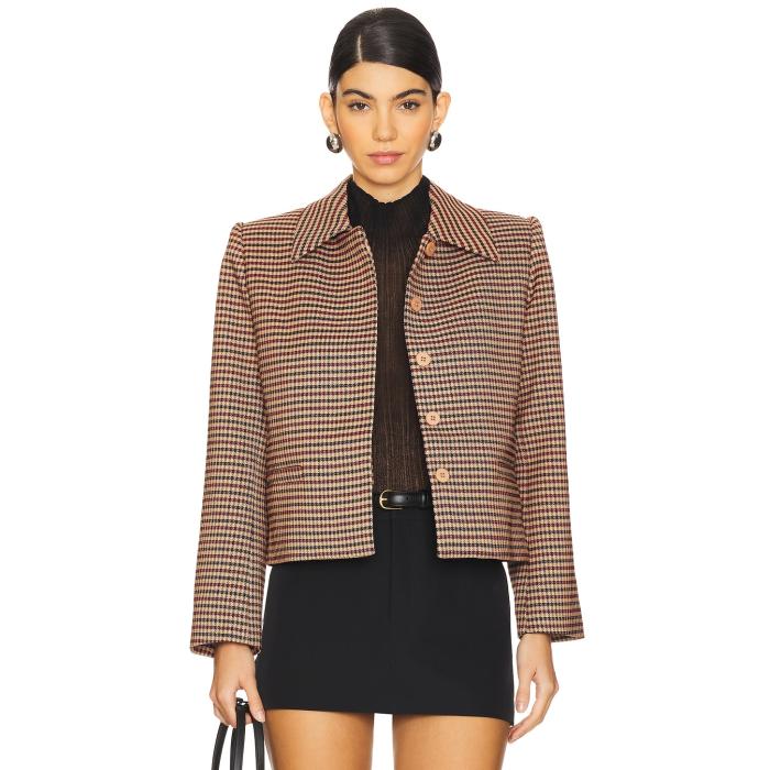 Ser.o.ya 【 Jessamine Jacket Women Camel Houndstooth 】 Jacket ジャケット レディースファッション コート ジャケット レディース camel キャメル 34,190円
